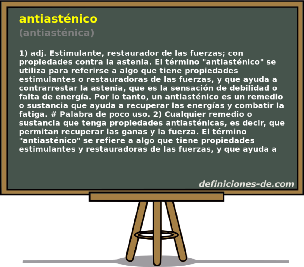 antiastenico antiastenica significado de antiastenico