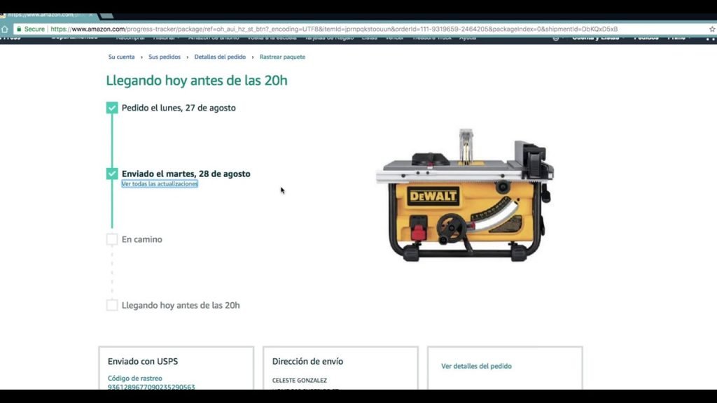 como rastrear un paquete de amazon