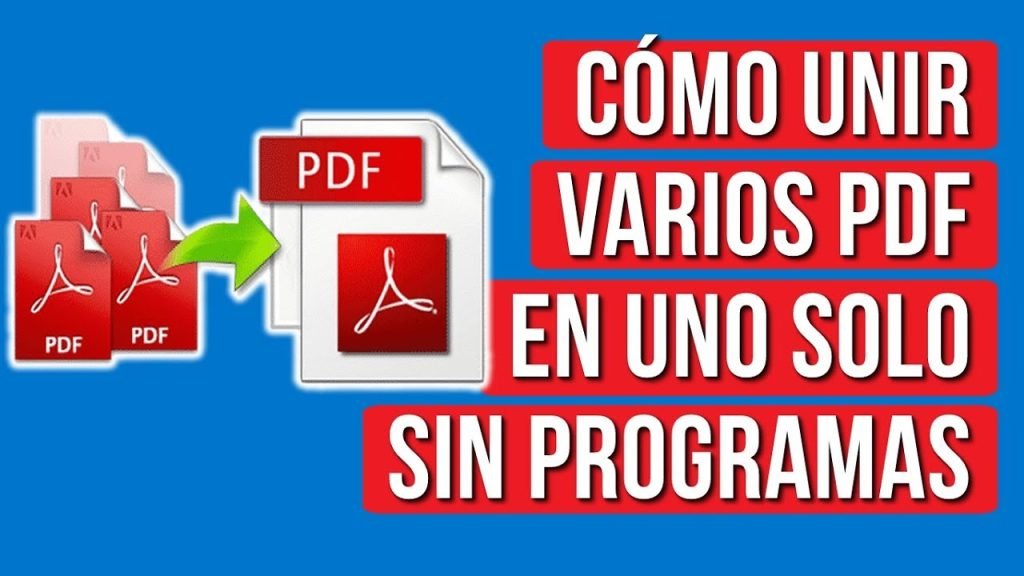 como unir pdfs en uno solo