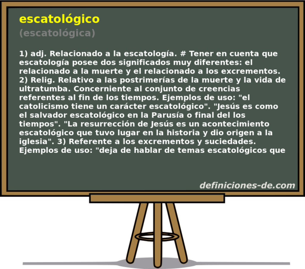 definicion de escatologico que es significado y concepto